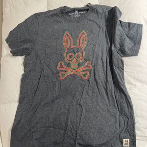 NWT Psycho Bunny Nevis Graphic Tee - Heather Storm